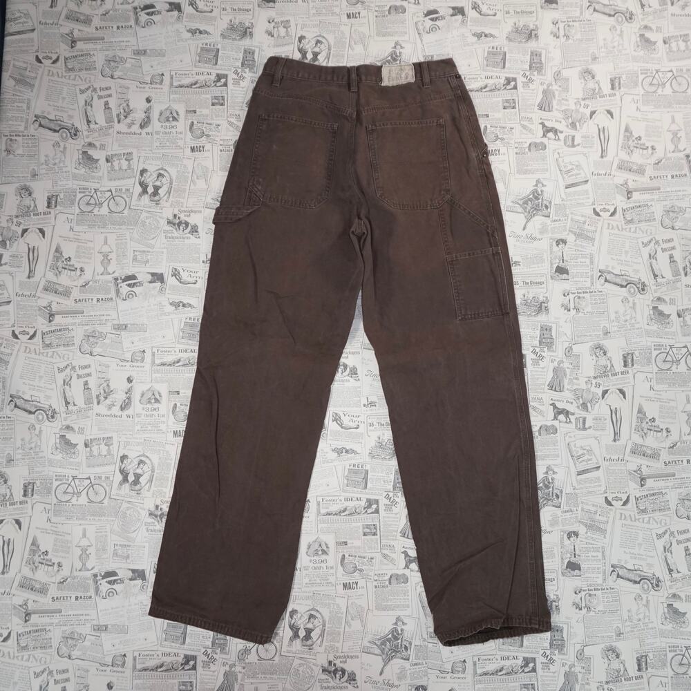 30x32-Vintage Y2K high Sierra workwear carpenter brown pants